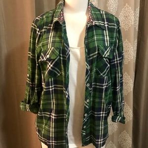 Green Plaid Flannel